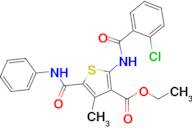 Ethyl 2-(2-chlorobenzamido)-4-methyl-5-(phenylcarbamoyl)thiophene-3-carboxylate