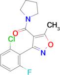 (3-(2-Chloro-6-fluorophenyl)-5-methylisoxazol-4-yl)(pyrrolidin-1-yl)methanone