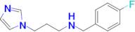 N-(4-fluorobenzyl)-3-(1H-imidazol-1-yl)propan-1-amine