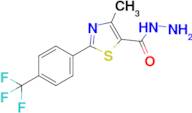 4-Methyl-2-(4-(trifluoromethyl)phenyl)thiazole-5-carbohydrazide