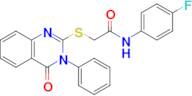 N-(4-fluorophenyl)-2-((4-oxo-3-phenyl-3,4-dihydroquinazolin-2-yl)thio)acetamide