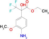 Ethyl 2-(4-amino-3-methoxyphenyl)-3,3,3-trifluoro-2-hydroxypropanoate