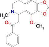 2-(4-Methoxy-6-methyl-5,6,7,8-tetrahydro-[1,3]dioxolo[4,5-g]isoquinolin-5-yl)-1-phenylethan-1-one