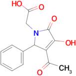 2-(3-Acetyl-4-hydroxy-5-oxo-2-phenyl-2,5-dihydro-1H-pyrrol-1-yl)acetic acid