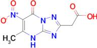 2-{5-methyl-6-nitro-7-oxo-4H,7H-[1,2,4]triazolo[1,5-a]pyrimidin-2-yl}acetic acid