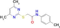 2-((4,6-Dimethylpyrimidin-2-yl)thio)-N-(p-tolyl)acetamide