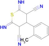 2,6-diimino-4-(2-methylphenyl)thiane-3,5-dicarbonitrile
