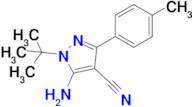 5-Amino-1-(tert-butyl)-3-(p-tolyl)-1H-pyrazole-4-carbonitrile