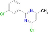 4-Chloro-2-(3-chlorophenyl)-6-methylpyrimidine