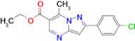 Ethyl 2-(4-chlorophenyl)-7-methylpyrazolo[1,5-a]pyrimidine-6-carboxylate