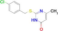 2-{[(4-chlorophenyl)methyl]sulfanyl}-6-methyl-3,4-dihydropyrimidin-4-one