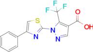 1-(4-Phenylthiazol-2-yl)-5-(trifluoromethyl)-1H-pyrazole-4-carboxylic acid