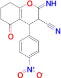 2-imino-4-(4-nitrophenyl)-5-oxo-3,4,5,6,7,8-hexahydro-2H-1-benzopyran-3-carbonitrile