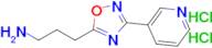 3-(3-(Pyridin-3-yl)-1,2,4-oxadiazol-5-yl)propan-1-amine dihydrochloride