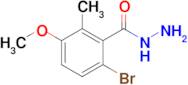 6-Bromo-3-methoxy-2-methylbenzohydrazide