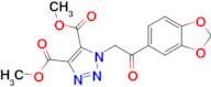 Dimethyl 1-(2-(benzo[d][1,3]dioxol-5-yl)-2-oxoethyl)-1H-1,2,3-triazole-4,5-dicarboxylate