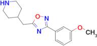 3-(3-Methoxyphenyl)-5-(piperidin-4-ylmethyl)-1,2,4-oxadiazole