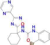 1-(2-Bromophenyl)-3-(1-(3-(pyrazin-2-yl)-1,2,4-oxadiazol-5-yl)cyclohexyl)urea
