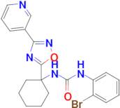 1-(2-Bromophenyl)-3-(1-(3-(pyridin-3-yl)-1,2,4-oxadiazol-5-yl)cyclohexyl)urea