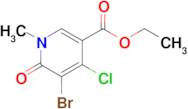 Ethyl 5-bromo-4-chloro-1-methyl-6-oxo-1,6-dihydropyridine-3-carboxylate