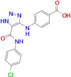 4-({5-[(4-chlorophenyl)carbamoyl]-1H-1,2,3-triazol-4-yl}amino)benzoic acid