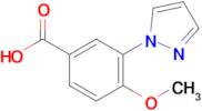 4-Methoxy-3-(1H-pyrazol-1-yl)benzoic acid