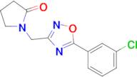 1-((5-(3-Chlorophenyl)-1,2,4-oxadiazol-3-yl)methyl)pyrrolidin-2-one