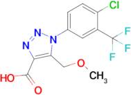 1-(4-Chloro-3-(trifluoromethyl)phenyl)-5-(methoxymethyl)-1H-1,2,3-triazole-4-carboxylic acid