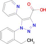 1-(2-Ethylphenyl)-5-(pyridin-2-yl)-1H-1,2,3-triazole-4-carboxylic acid