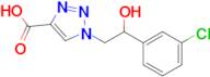 1-(2-(3-Chlorophenyl)-2-hydroxyethyl)-1H-1,2,3-triazole-4-carboxylic acid