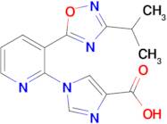 1-(3-(3-Isopropyl-1,2,4-oxadiazol-5-yl)pyridin-2-yl)-1H-imidazole-4-carboxylic acid