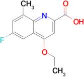 4-Ethoxy-6-fluoro-8-methylquinoline-2-carboxylic acid