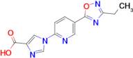 1-(5-(3-Ethyl-1,2,4-oxadiazol-5-yl)pyridin-2-yl)-1H-imidazole-4-carboxylic acid