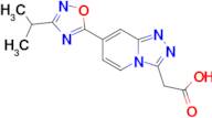 2-(7-(3-Isopropyl-1,2,4-oxadiazol-5-yl)-[1,2,4]triazolo[4,3-a]pyridin-3-yl)acetic acid