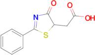 2-(4-oxo-2-phenyl-4,5-dihydro-1,3-thiazol-5-yl)acetic acid