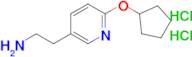 2-(6-(Cyclopentyloxy)pyridin-3-yl)ethan-1-amine dihydrochloride