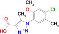 1-(4-Chloro-2-methoxy-5-methylphenyl)-5-methyl-1H-1,2,3-triazole-4-carboxylic acid