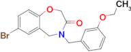 7-Bromo-4-(3-ethoxybenzyl)-4,5-dihydrobenzo[f][1,4]oxazepin-3(2H)-one