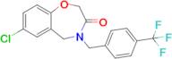 7-Chloro-4-(4-(trifluoromethyl)benzyl)-4,5-dihydrobenzo[f][1,4]oxazepin-3(2H)-one