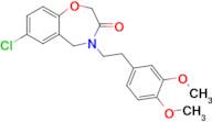 7-Chloro-4-(3,4-dimethoxyphenethyl)-4,5-dihydrobenzo[f][1,4]oxazepin-3(2H)-one