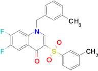 6,7-Difluoro-1-(3-methylbenzyl)-3-(m-tolylsulfonyl)quinolin-4(1H)-one