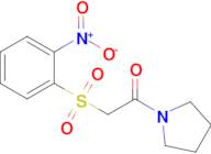 2-((2-Nitrophenyl)sulfonyl)-1-(pyrrolidin-1-yl)ethan-1-one