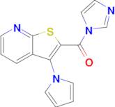 (3-(1H-pyrrol-1-yl)thieno[2,3-b]pyridin-2-yl)(1H-imidazol-1-yl)methanone