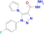 1-(4-Fluorophenyl)-5-(1H-pyrrol-1-yl)-1H-1,2,3-triazole-4-carbohydrazide