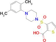 3-((4-(2,5-Dimethylphenyl)piperazin-1-yl)sulfonyl)thiophene-2-carboxylic acid
