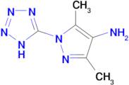 3,5-dimethyl-1-(1H-1,2,3,4-tetrazol-5-yl)-1H-pyrazol-4-amine