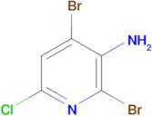 2,4-Dibromo-6-chloropyridin-3-amine