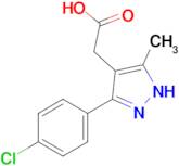 2-(3-(4-Chlorophenyl)-5-methyl-1H-pyrazol-4-yl)acetic acid