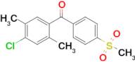 (4-Chloro-2,5-dimethylphenyl)(4-(methylsulfonyl)phenyl)methanone
