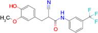 2-Cyano-3-(4-hydroxy-3-methoxyphenyl)-N-(3-(trifluoromethyl)phenyl)propanamide